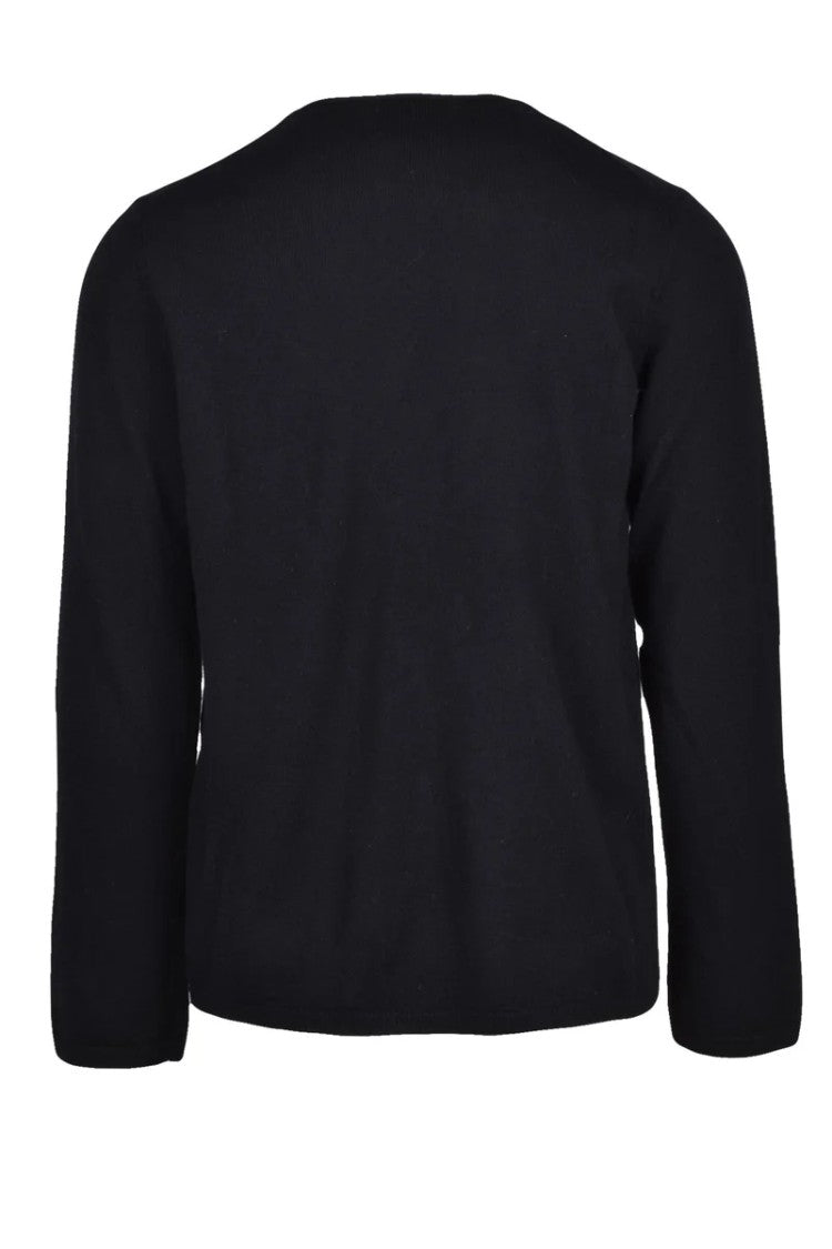 Comme Des Garçons Men's Crew Neck Pullover - Black/White