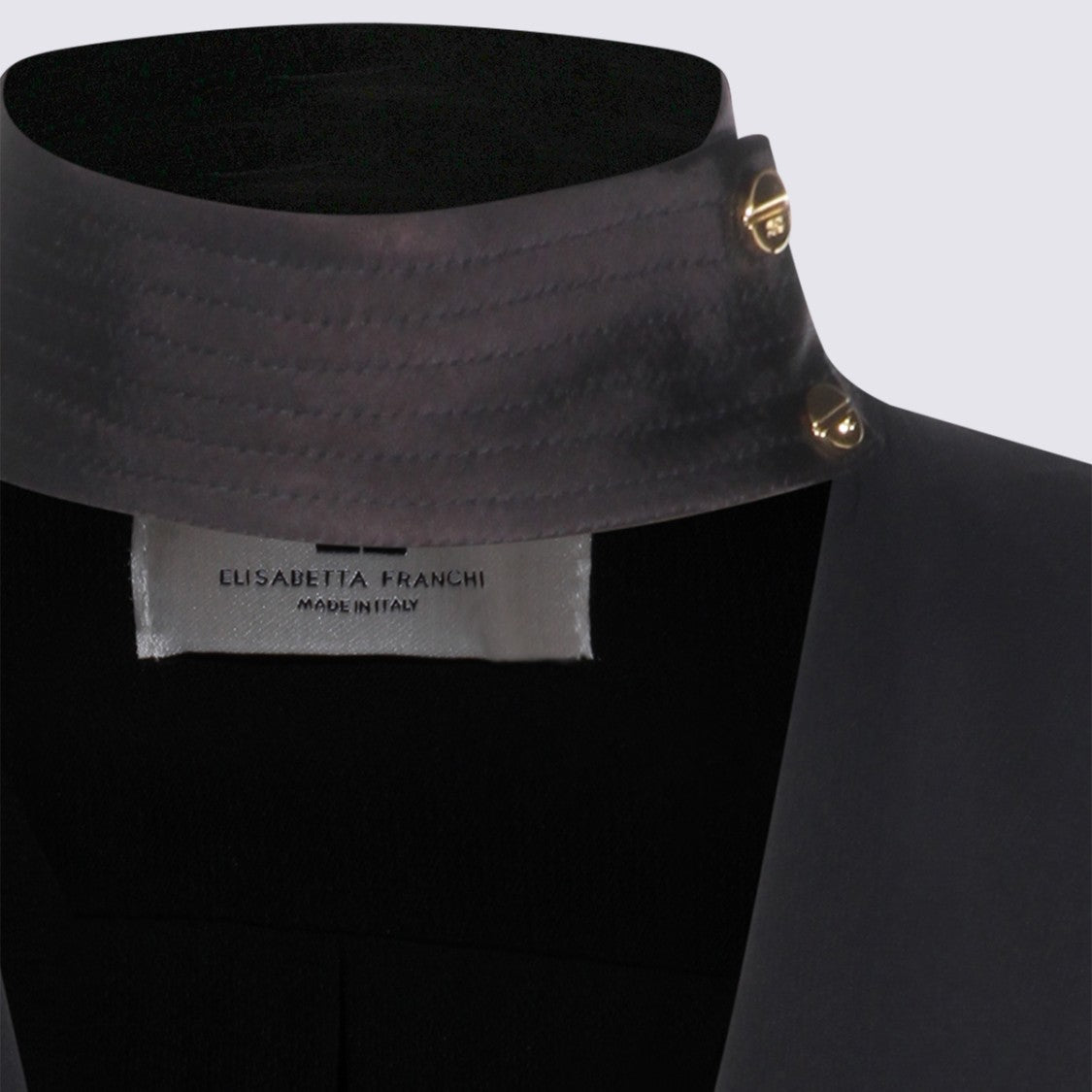 Elisabetta Franchi Tailored Black Shirt