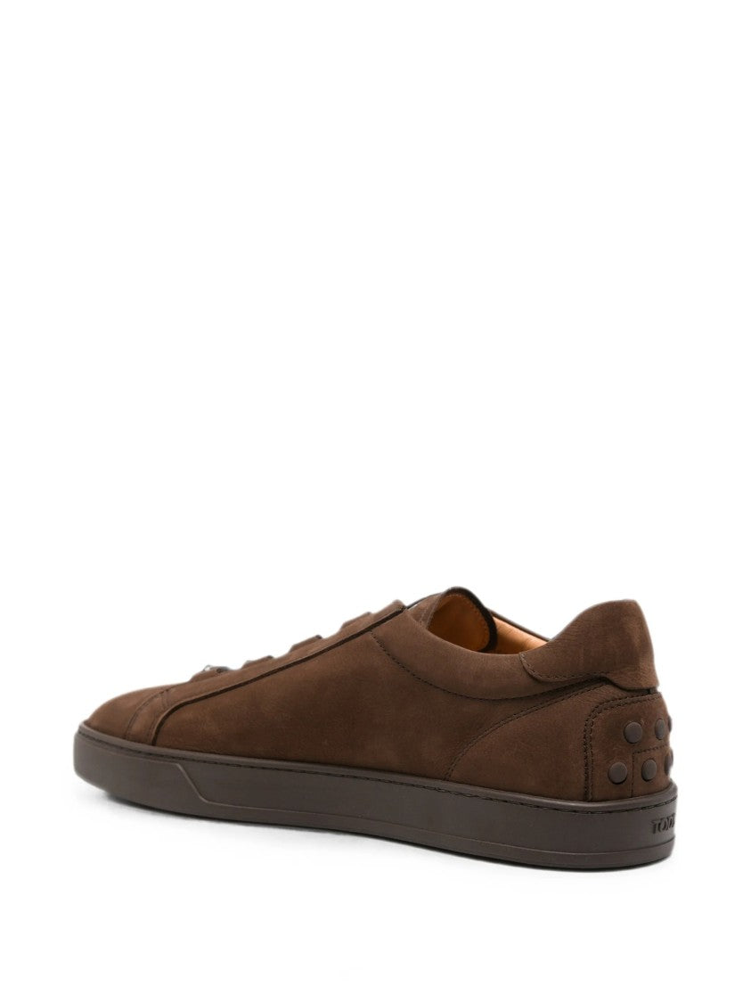 Tod's Sportivo Elastico Cassetta Nubuck Leather Sneakers