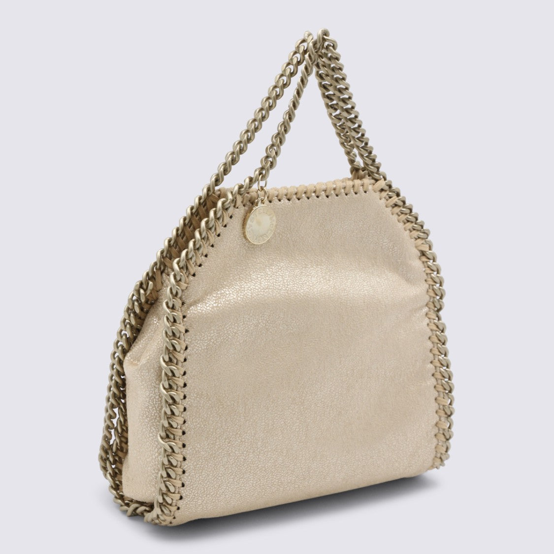 Stella Mccartney Compact Gold Faux Leather Tote