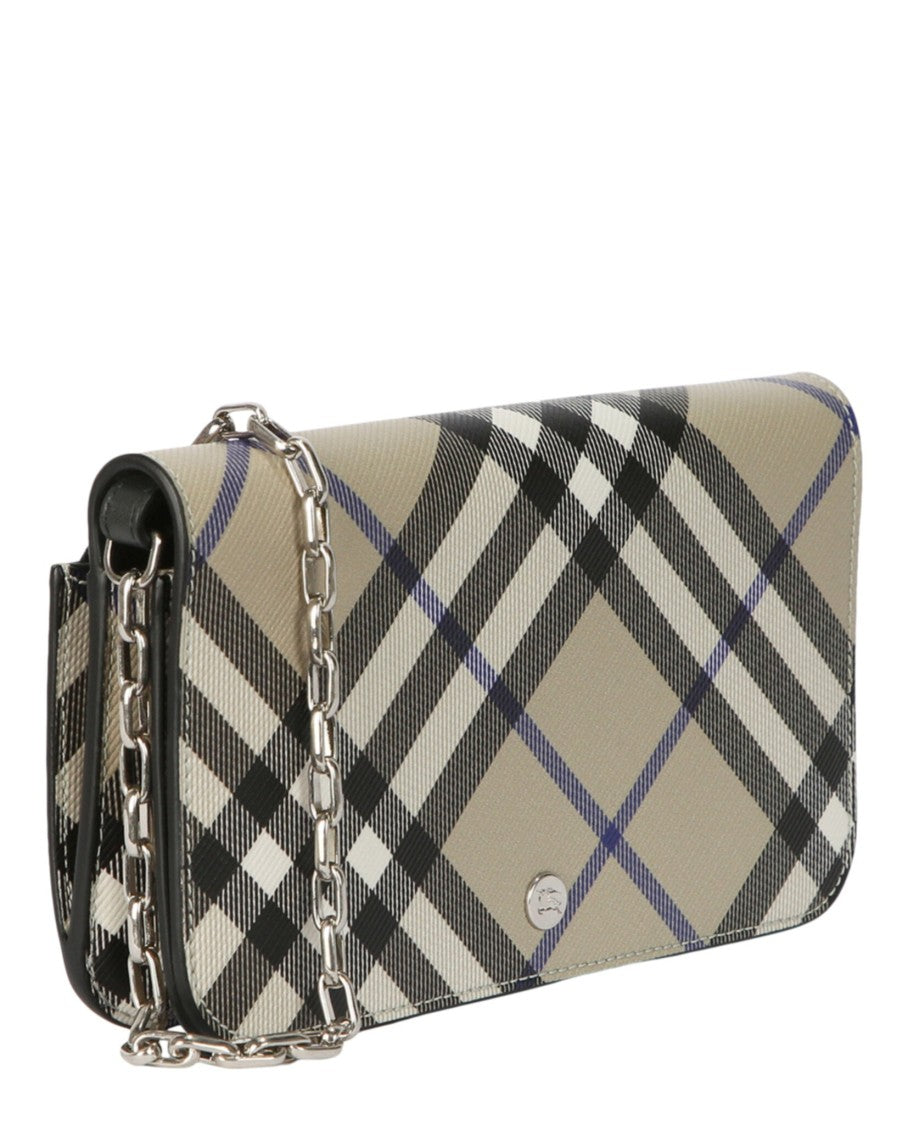 Burberry Ls Checkered Bi-Fold Wallet