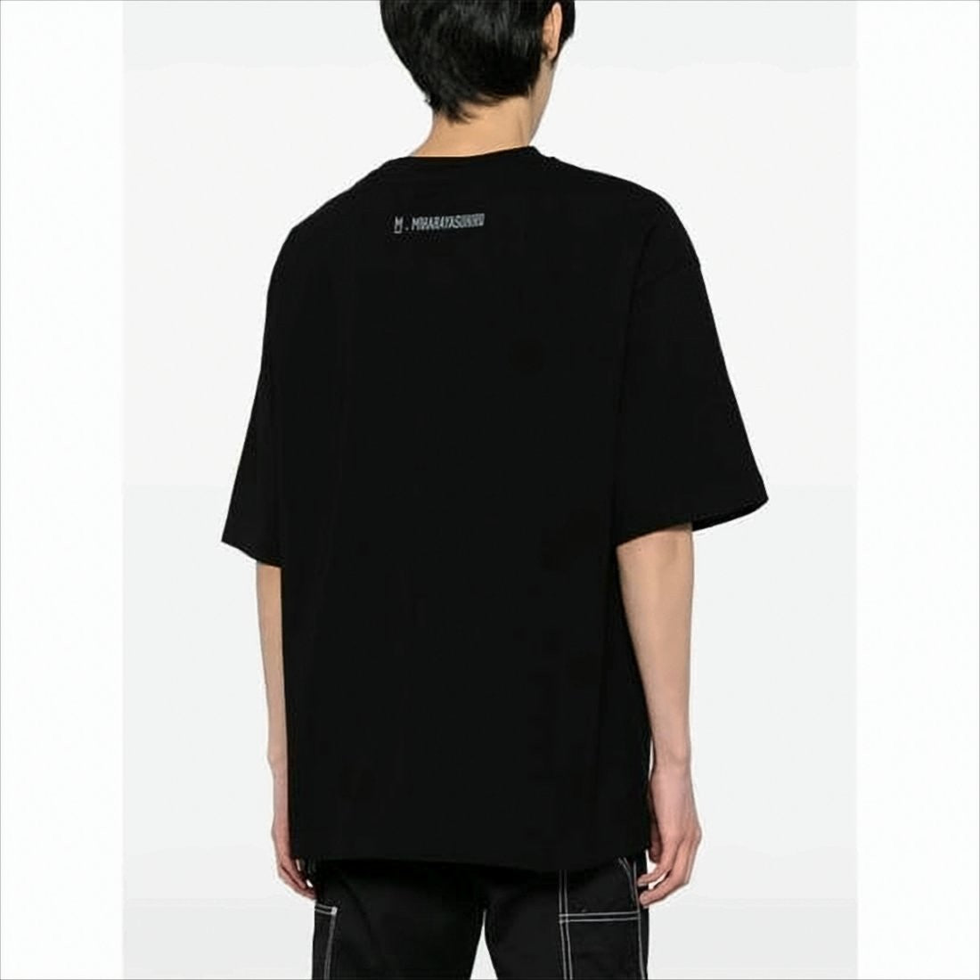 Maison Mihara Yasuhiro Graphic Print Oversized T-Shirt With Unique Label Detail