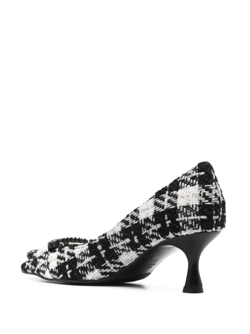 Roberto Festa Tweed Slip-On Shoes