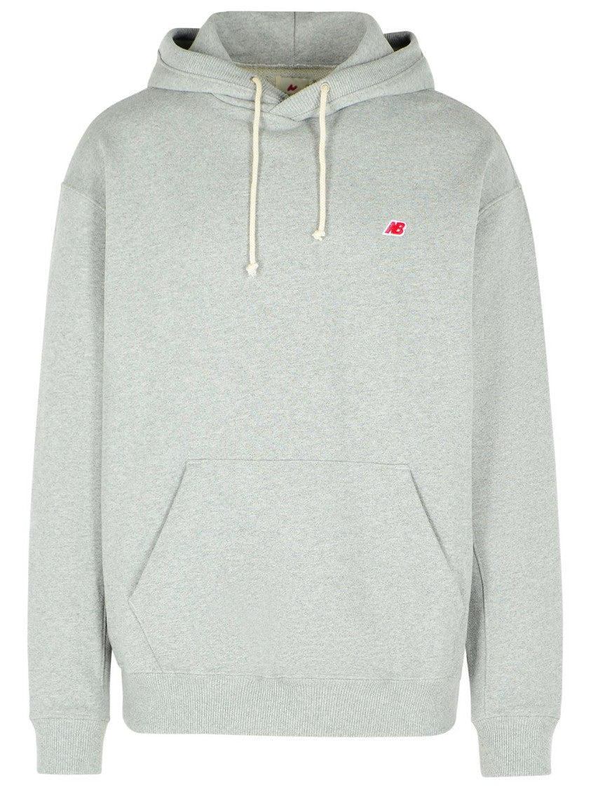 New Balance Gray Cotton Sweatshirt