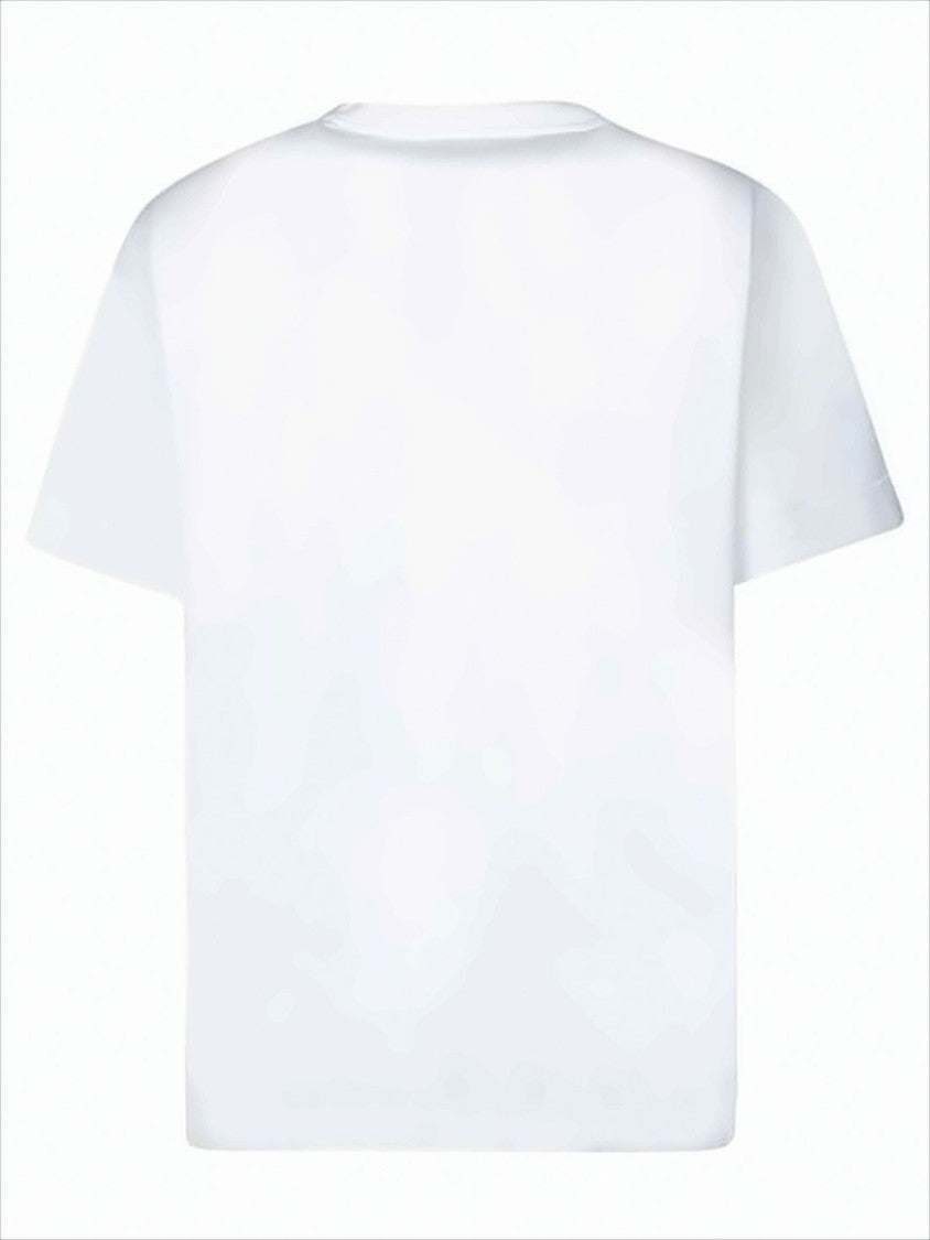 Givenchy White Short-Sleeve T-Shirt With Cat Print