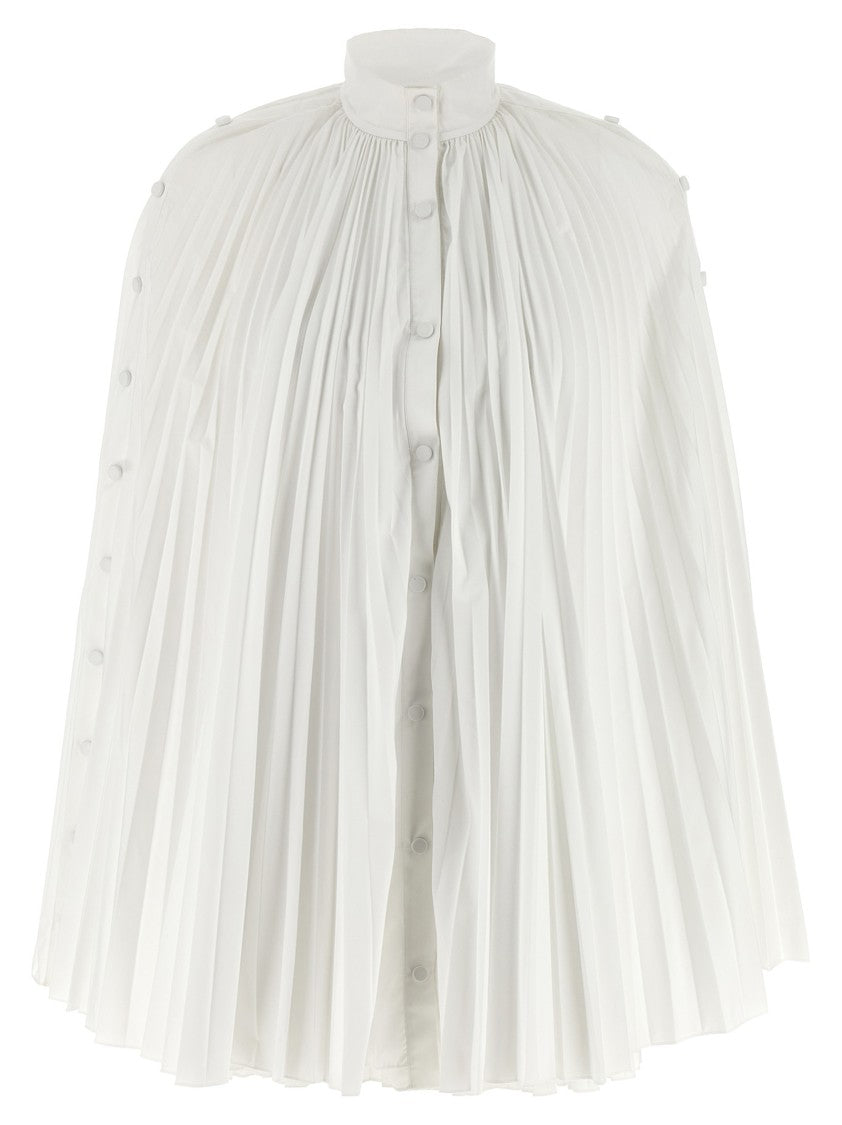 Giovanni Bedin Pleated White Mini Dress