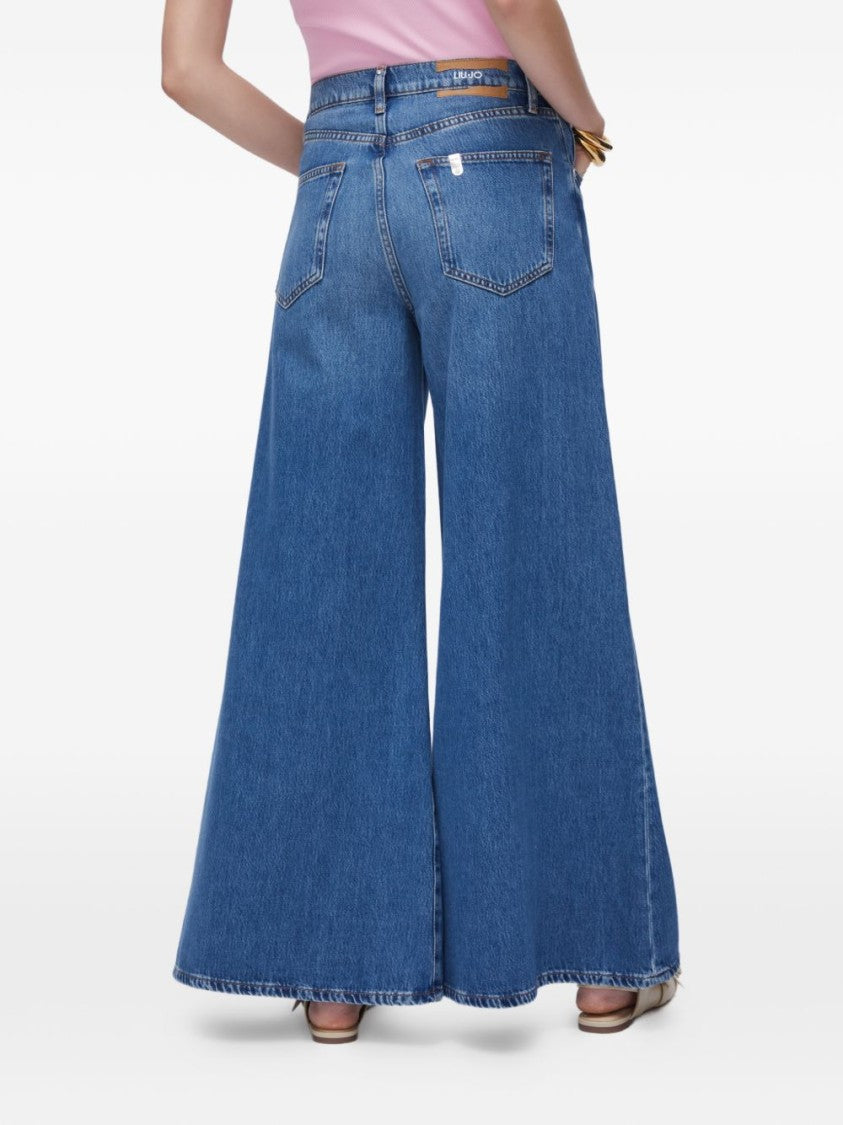 Liu Jo Blue Denim Texture Jeans