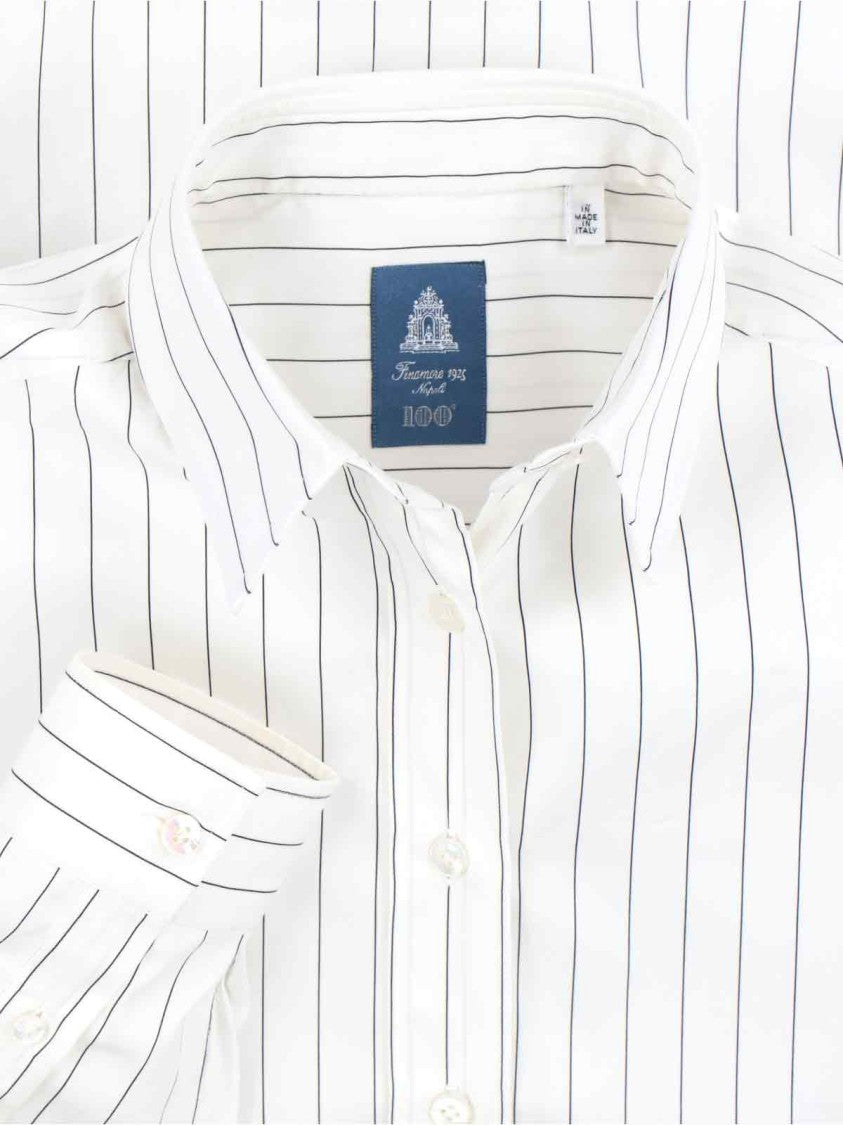 Finamore White Napoli Traveller Shirt