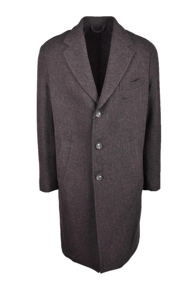 Giampaolo Virgin Wool Coat - Brown
