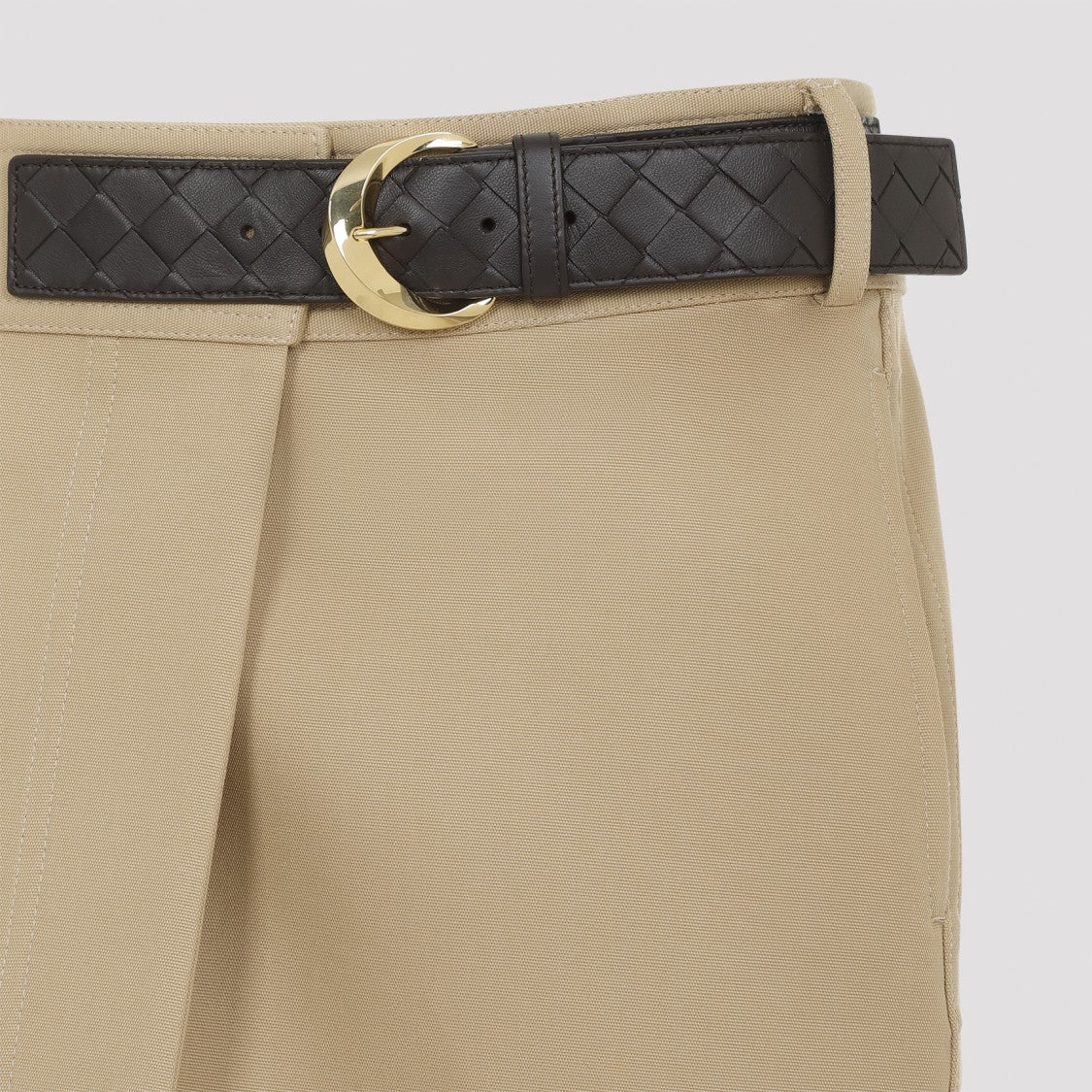 Bottega Veneta Nude & Neutrals Midi Skirt