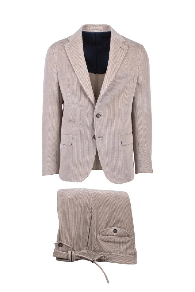 Eleventy Velvet Suit - Grey