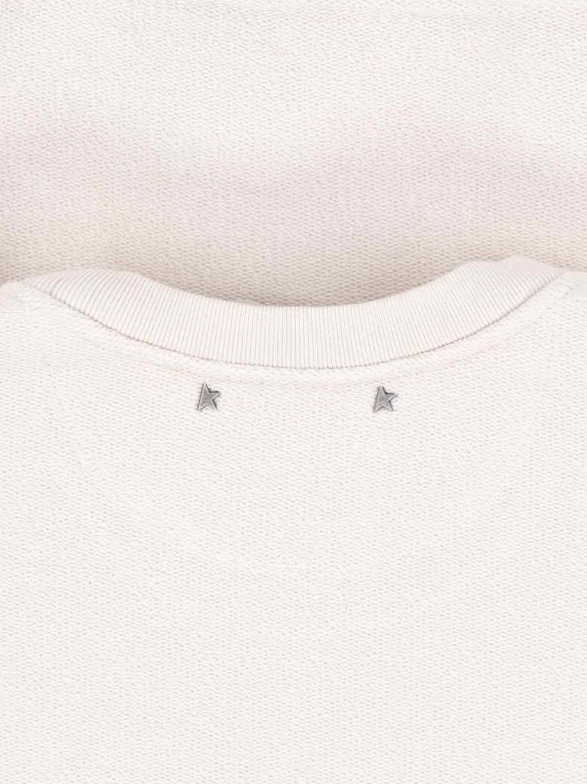 Golden Goose Logo Crewneck Sweatshirt Cream
