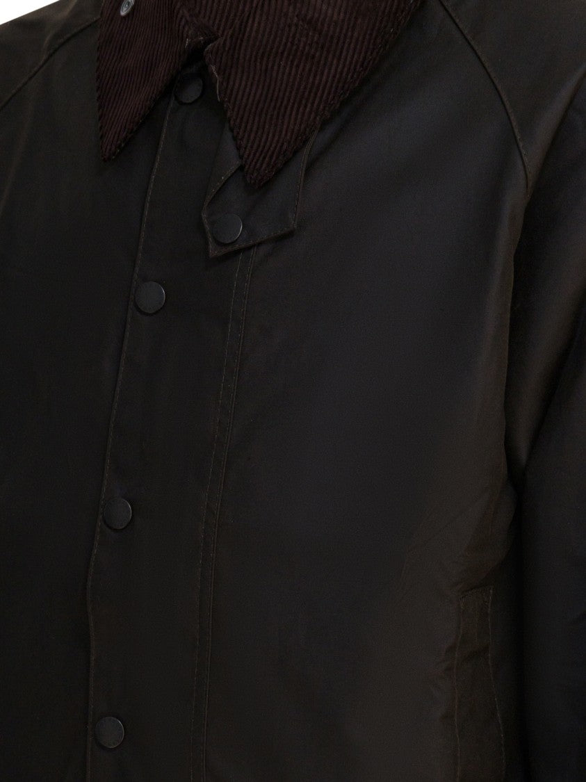 Barbour Water-Repellent Brown Waxed Cotton Beaufort Jacket