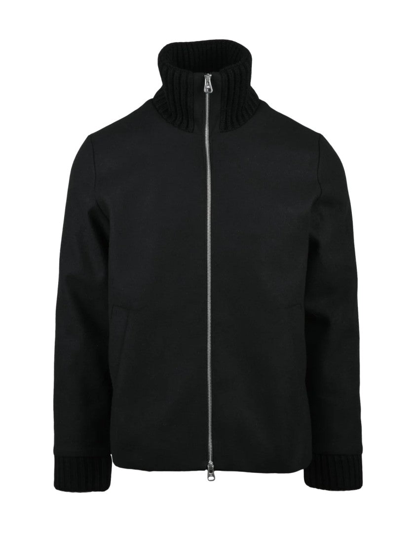 Daniele Alessandrini Quilted Jacket Featuring Wool Collar And Padded Interior