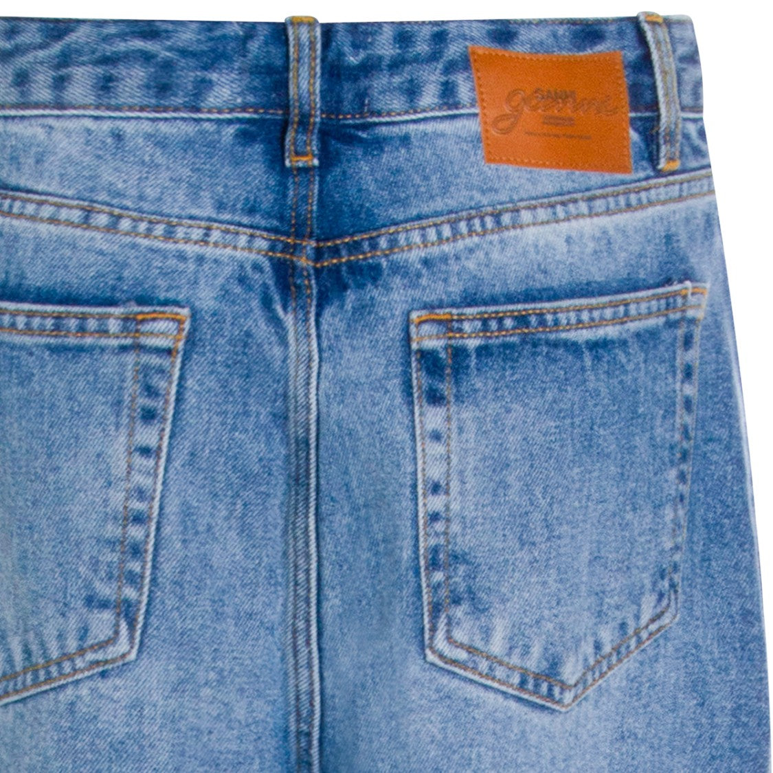 Ganni High-Waisted Wide-Leg Jeans