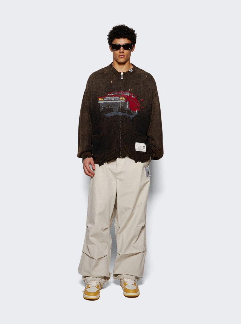 Maison Mihara Yasuhiro Parachute Trousers White