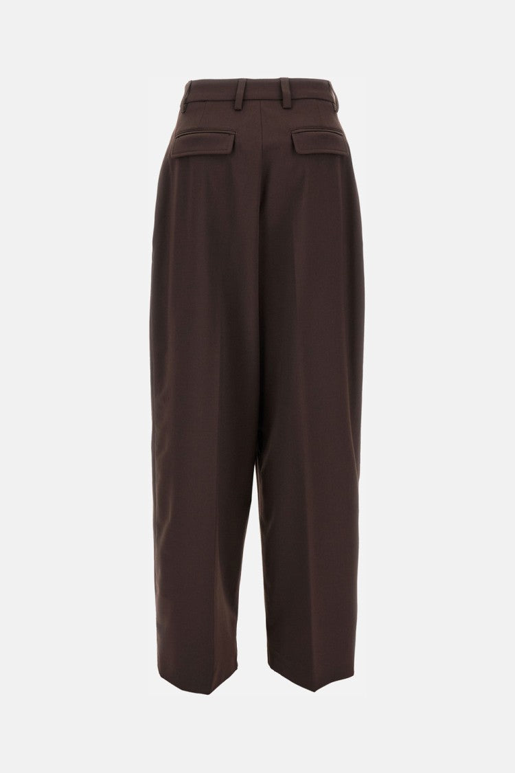 The Latest High-Waisted Brown Trousers With Relaxed Fit
