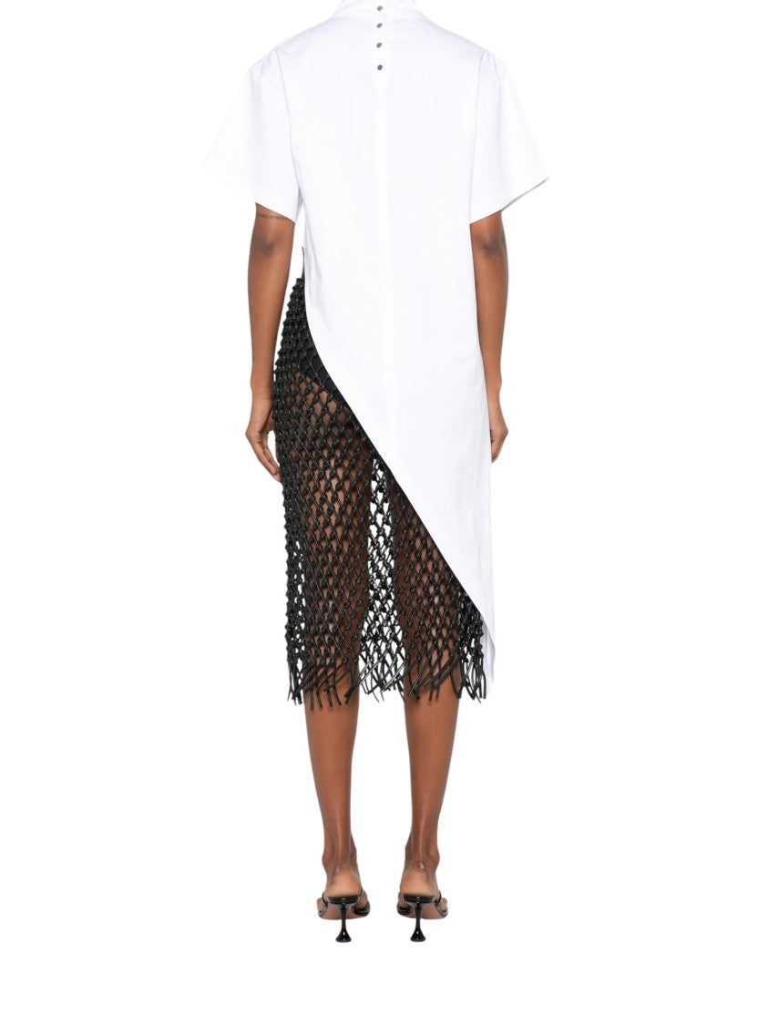 Alaïa White Cotton Asymmetric Top