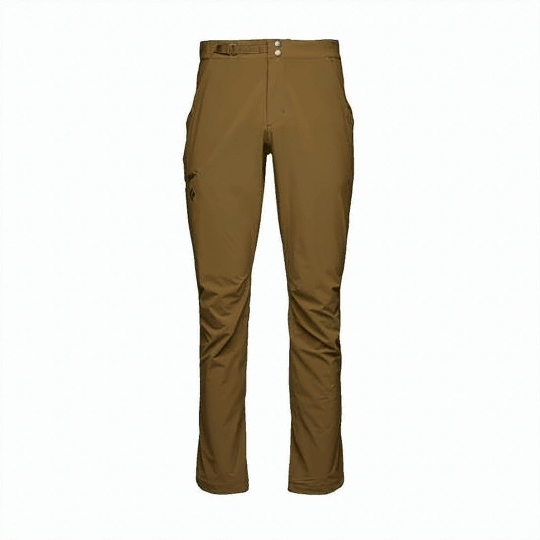 Black Diamond Brown Straight Pants With Mid-Rise Waist