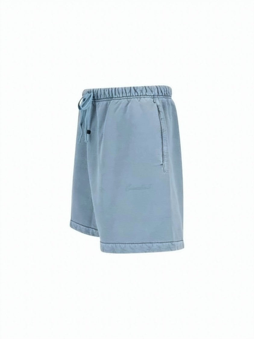 Fear Of God Relaxed Fit Blue Cotton Shorts
