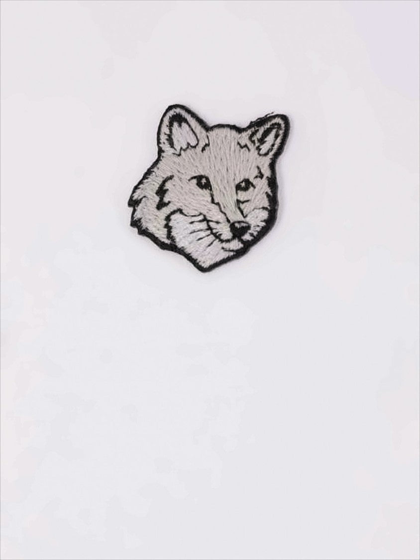 Maison Kitsuné Classic Button-Down Long-Sleeve Shirt With Embroidered Logo