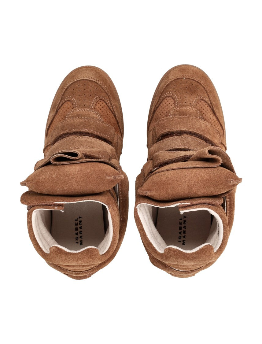 Isabel Marant Suede Wedge Sneakers With Internal Elevation