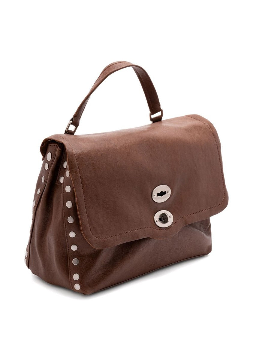 Zanellato Rectangular Calfskin Handbag With Detachable Strap