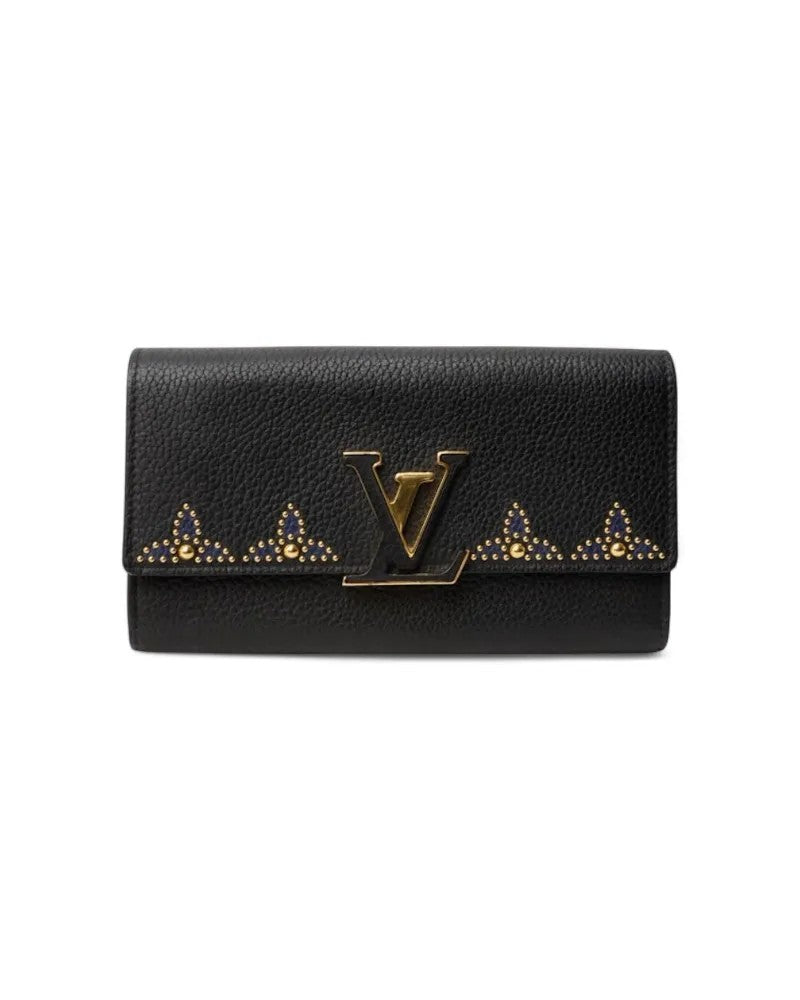 Louis Vuitton Capucines Taurillon Black Wallet