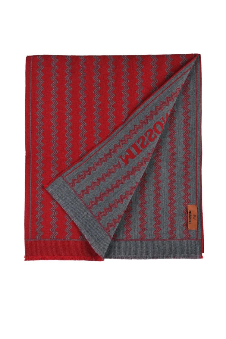 Missoni Red Wool Scarf