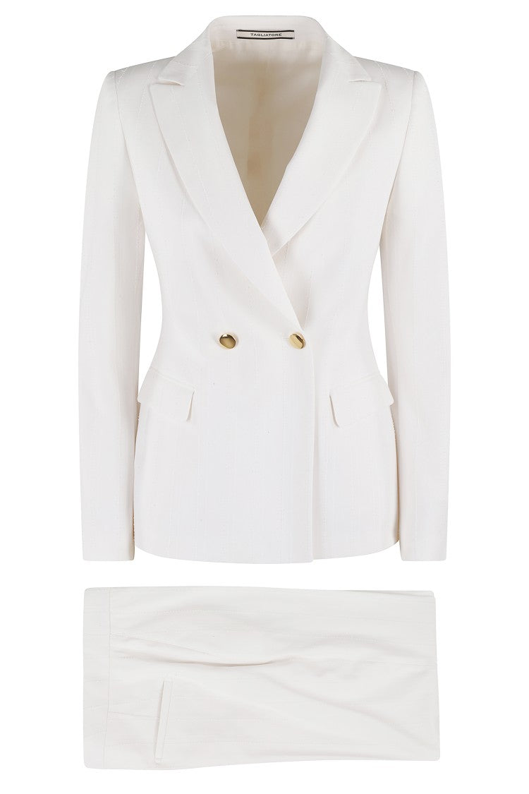 Tagliatore Double-Breasted Blazer And Straight-Leg Trousers Set