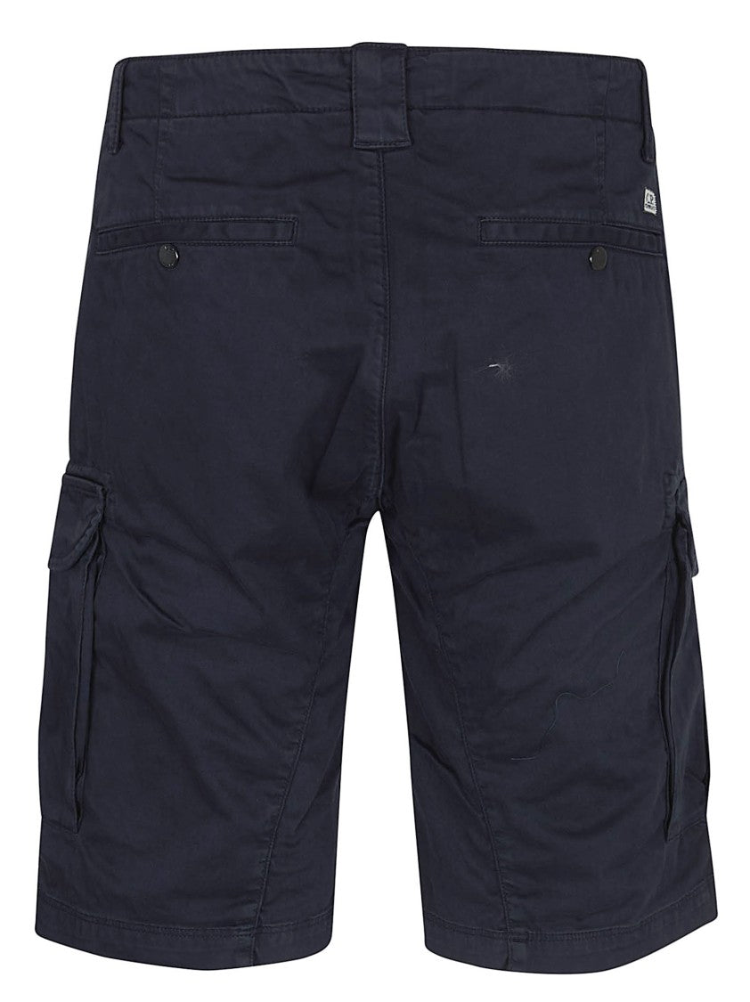 C.P. Company Tailored Black Bermudas With Cargo Pockets