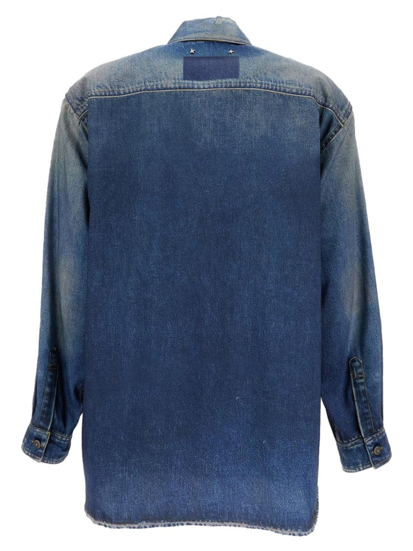 Golden Goose Neutrals Patty Denim Appearance Shirt