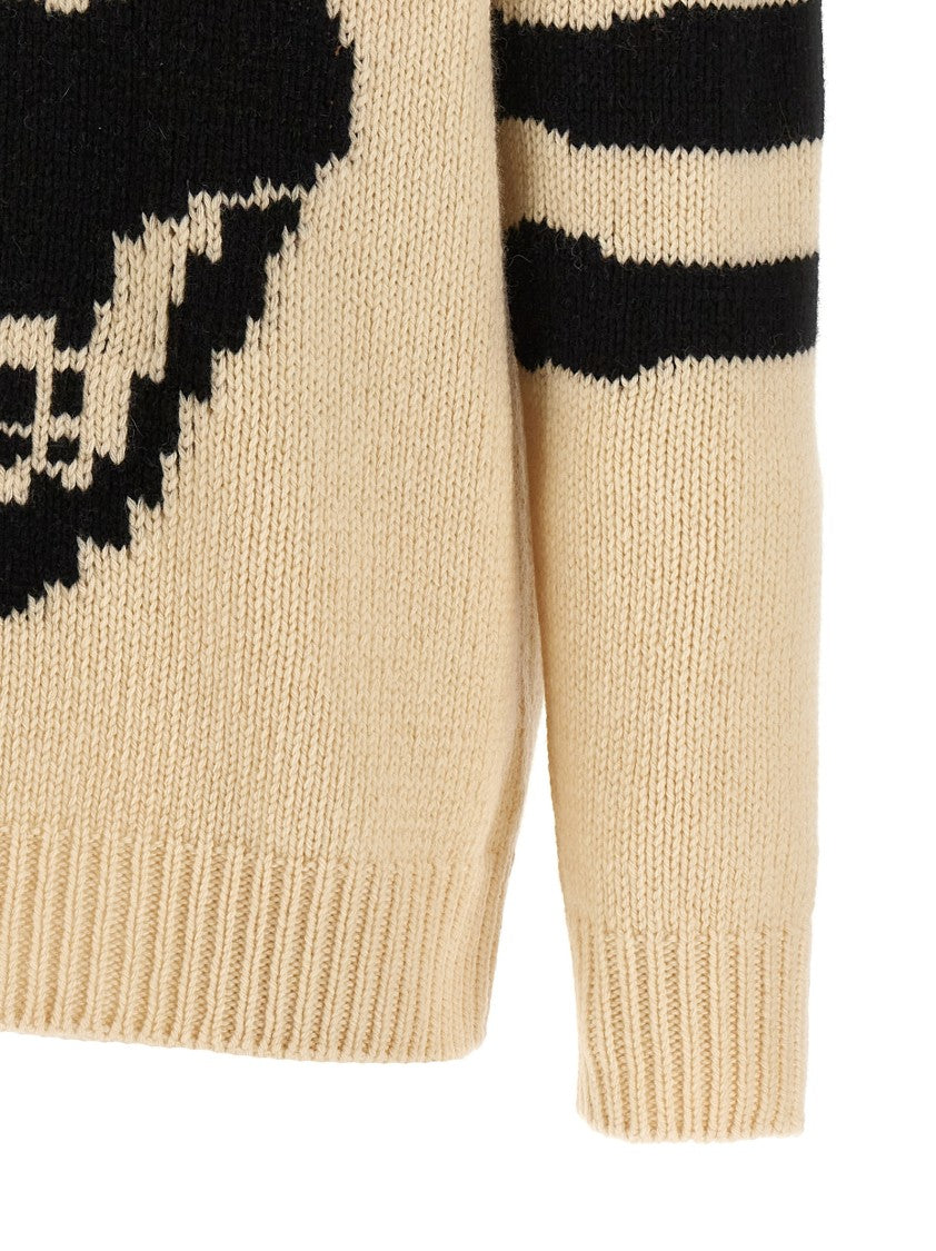 Mcqueen Contrast Intarsia Sweater