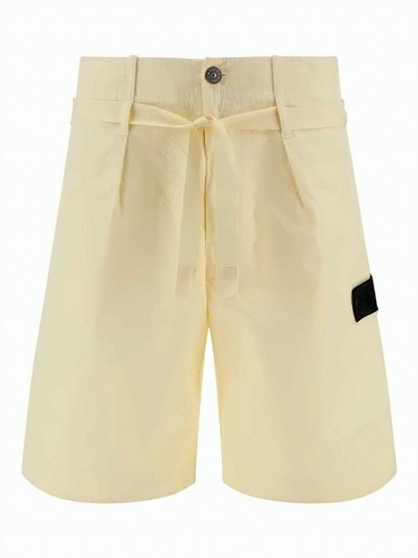 Stone Island Relaxed Fit Stone Island Shorts With Textured Pattern
