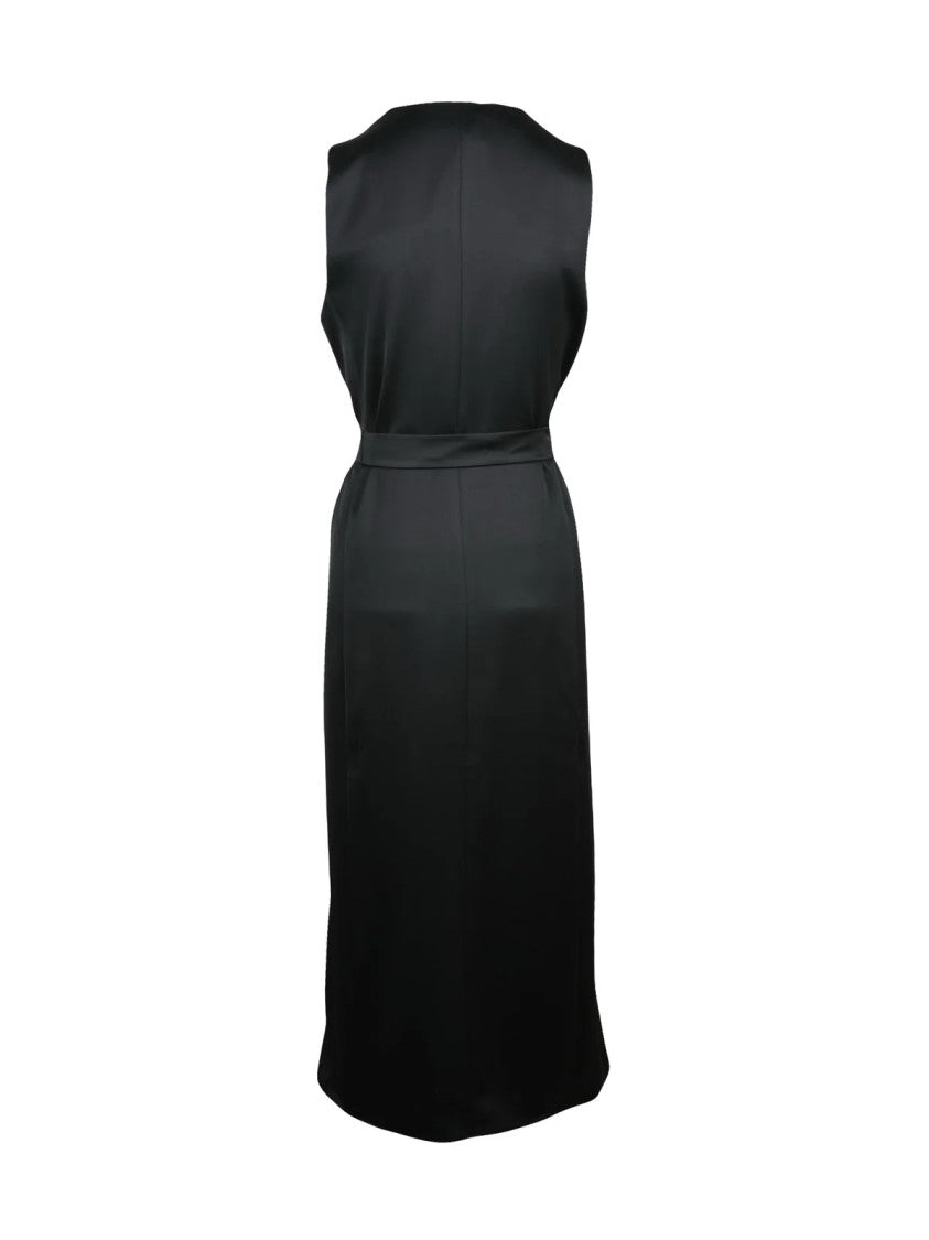 Marella Art.365 Fluid Front Button Midi Dress With Fabric Belt