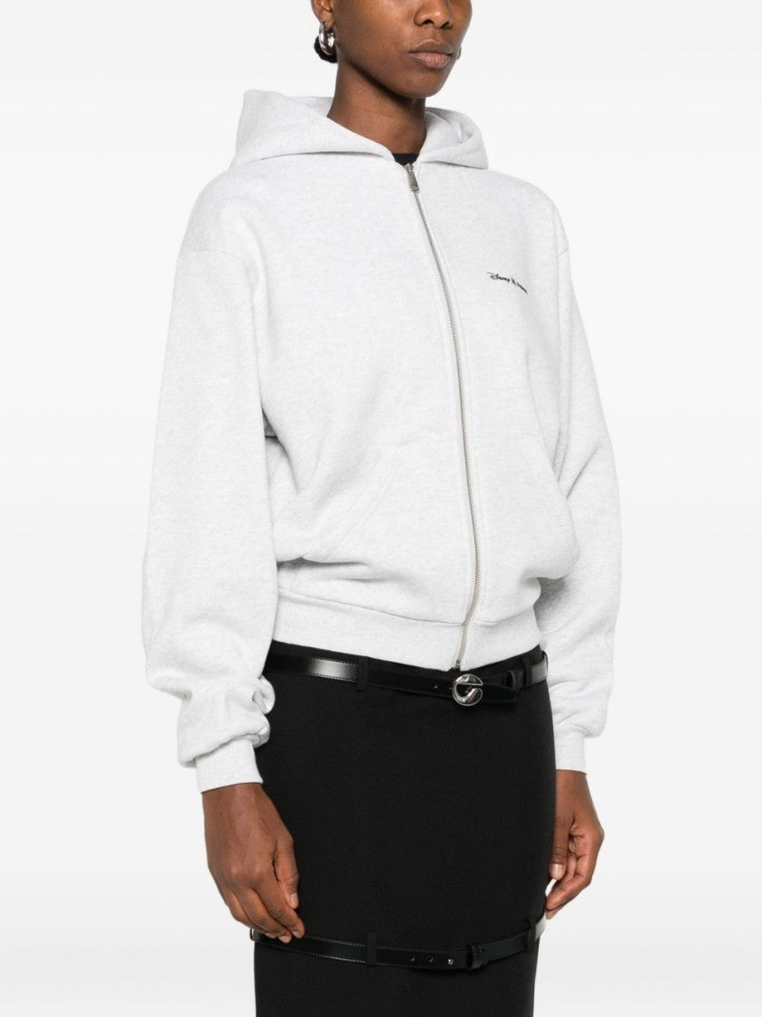 Coperni Zip-Up Hoodie With Crown Detail Crafted