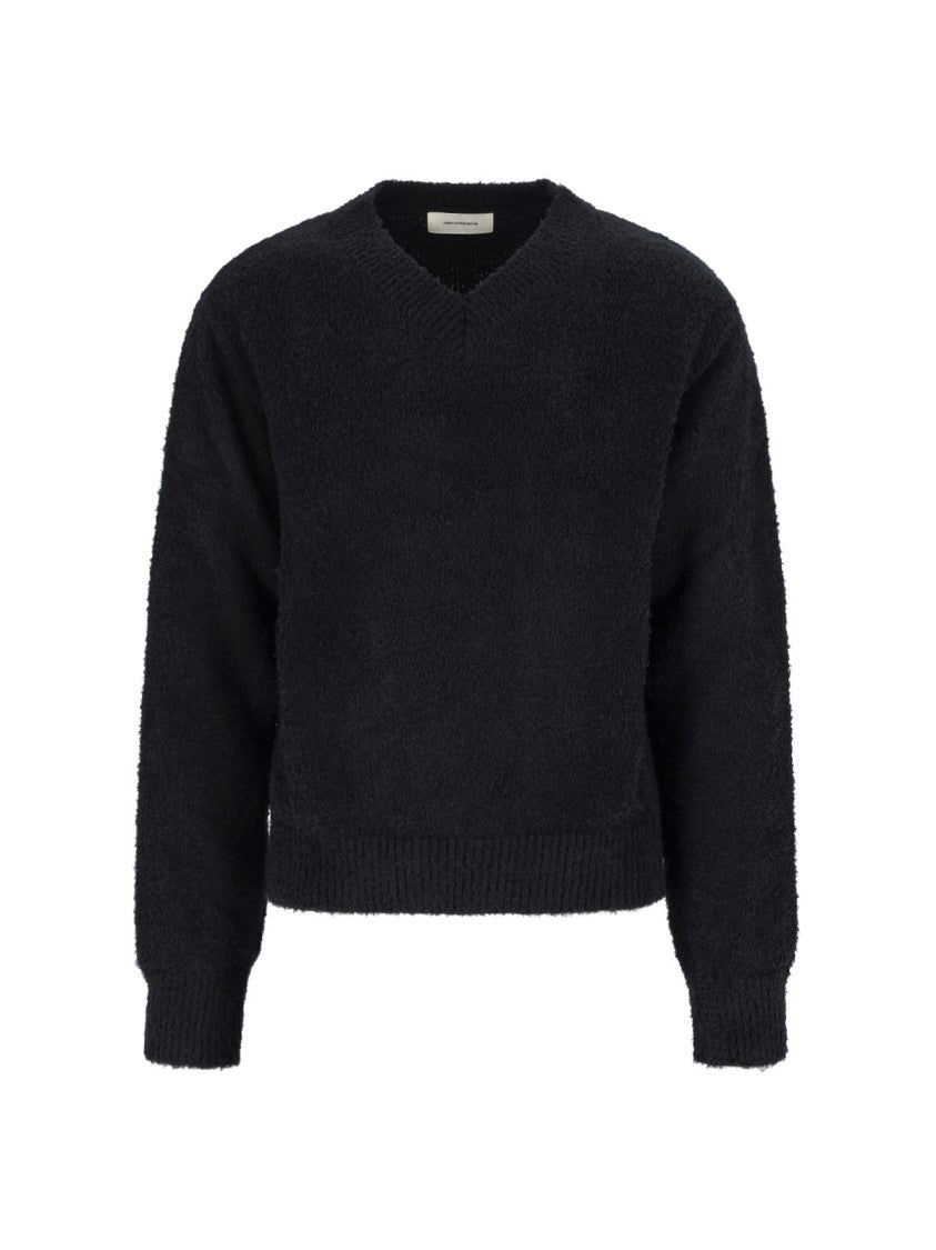 Mfpen Classic Men's Black Knit Sweater With Round Neckline