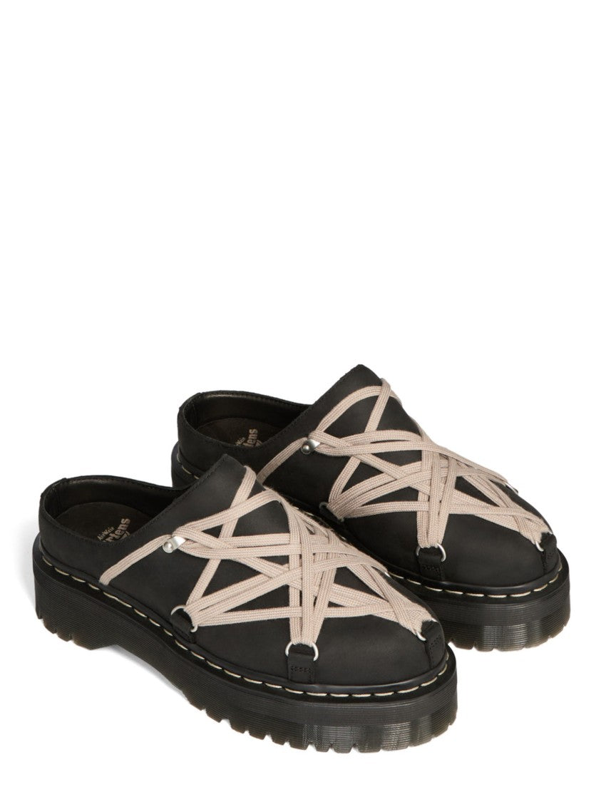 Dr. Martens X Rick Owens Chunky Intricate Strapping Quad Sole Megalce Mules