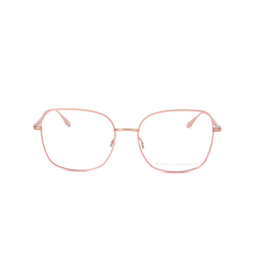 Barton Perreira Bp5013 552Ll Thin Rose Gold Metal Frame Sunglasses With Rounded Square Lenses