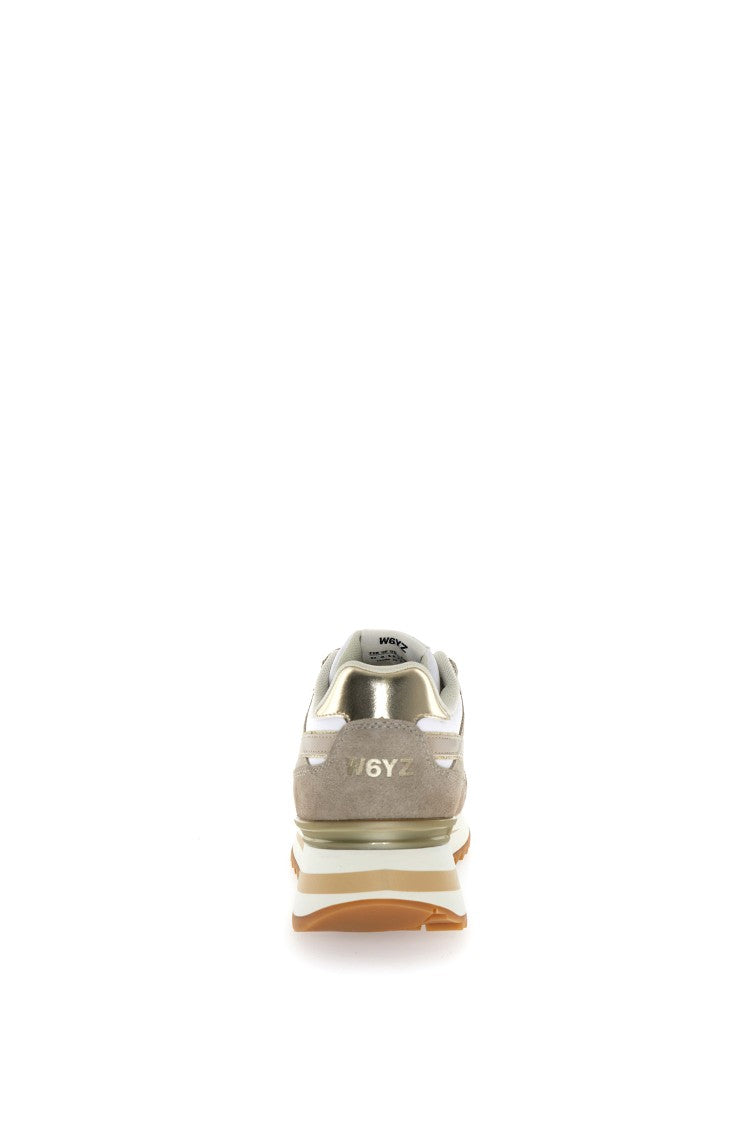 W6yz Beige Sneakers With Technical Fabric
