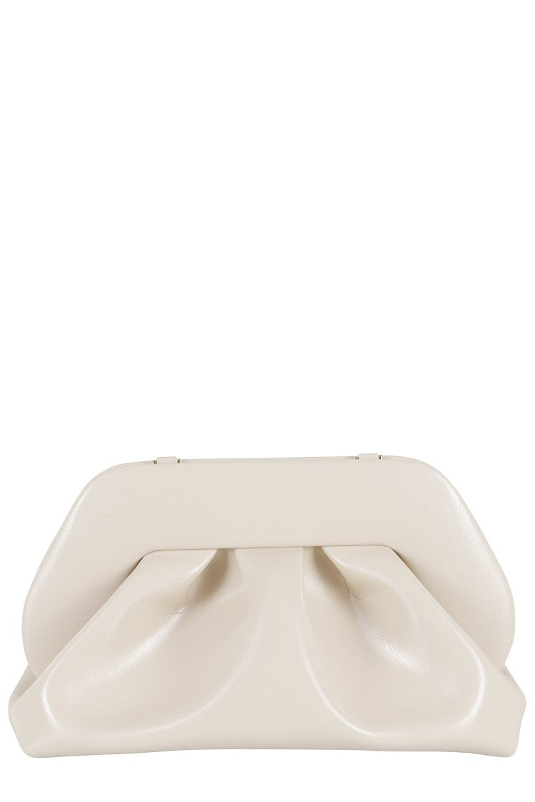 Themoirè Shell-Colored Tia Bag With Adjustable Strap