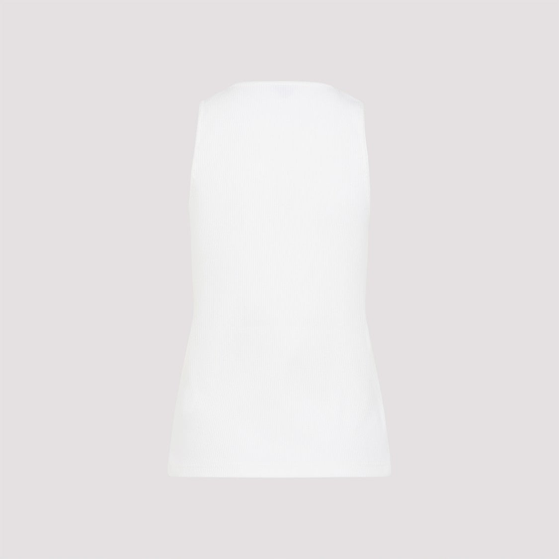 Bottega Veneta Sleeveless Fitted Ribbed Top With Scoop Neckline