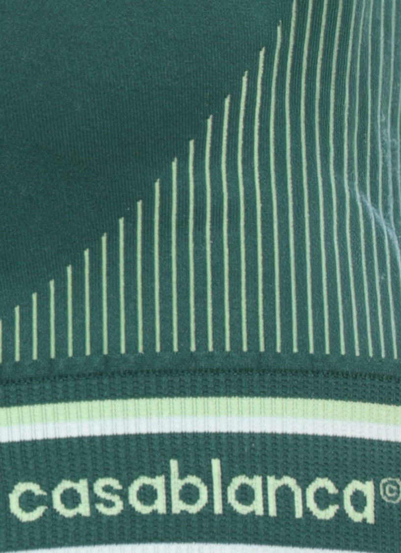 Casablanca Green Seamless Cropped Top