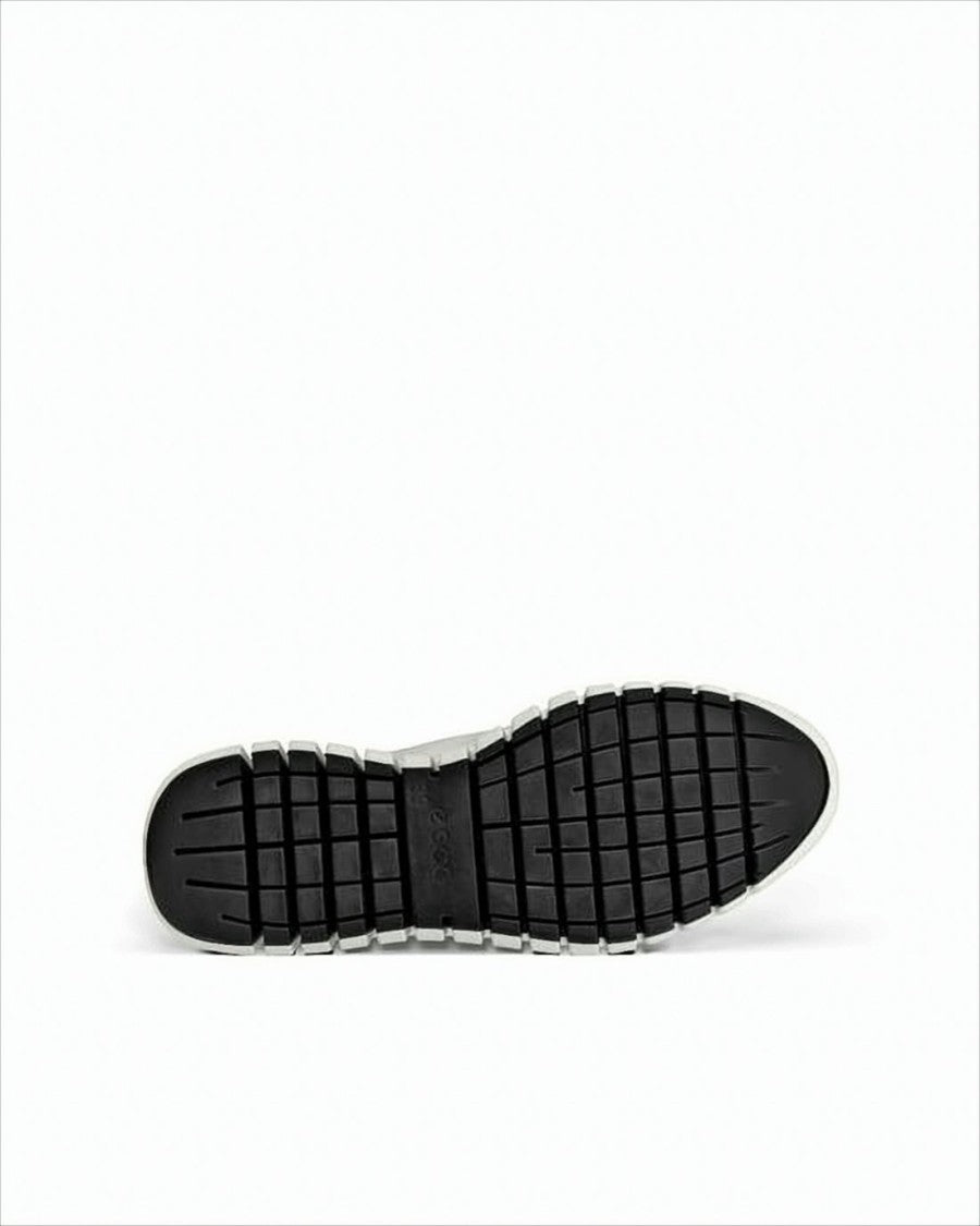 Ecco Minimalist White Sneakers With Smooth Leather Upper