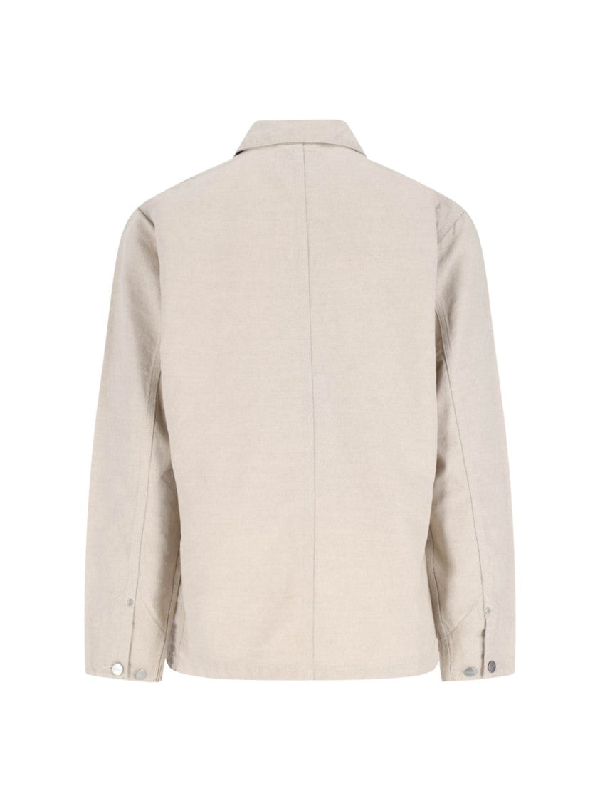 Carhartt Wip "Walter" Shirt Jacket, In Beige Cotton