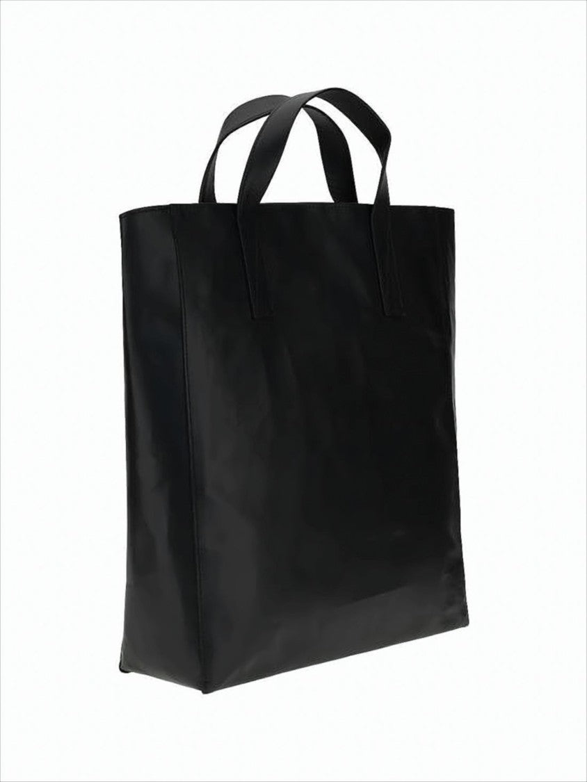 Vivienne Westwood Smooth Black Cowhide Leather Tote Bag