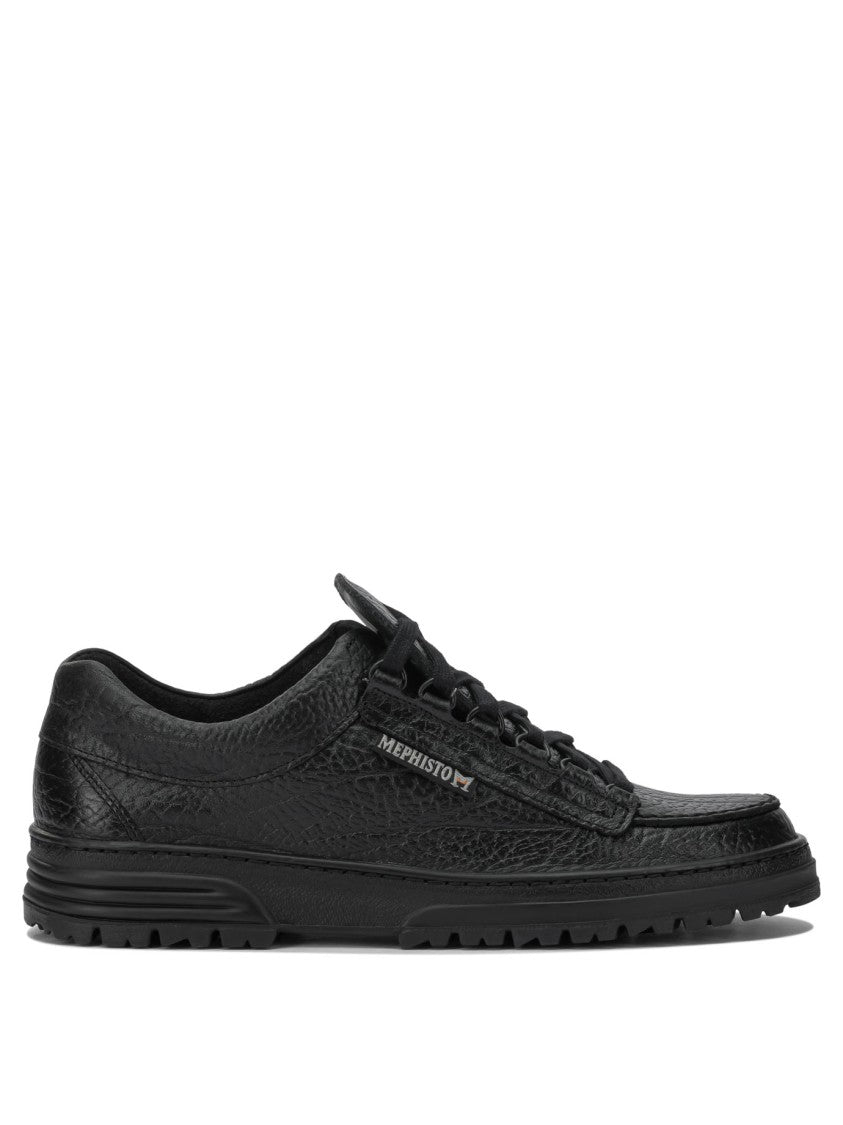 Mephisto Textured Leather Low-Profile Sneakers