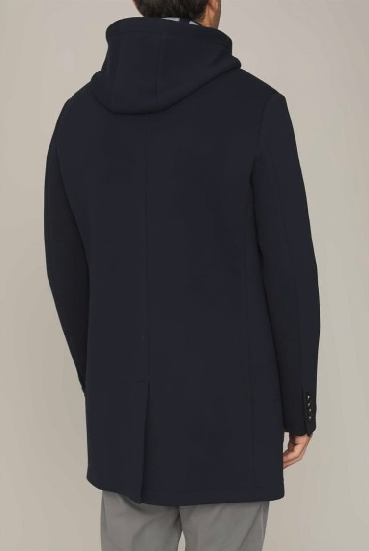 Manuel Ritz Single-Breasted Coat With Detachable Bib And Hood