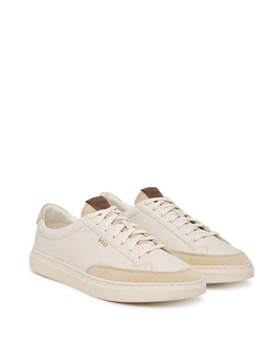 Boss Smooth Leather Low-Top Sneakers