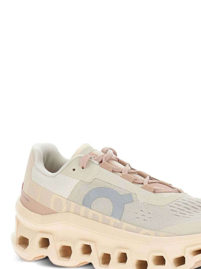 On Breathable Fabric Sneakers With Sculpted Rubber Sole